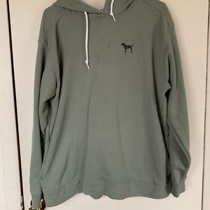 VS PINK hoodie in olive green
